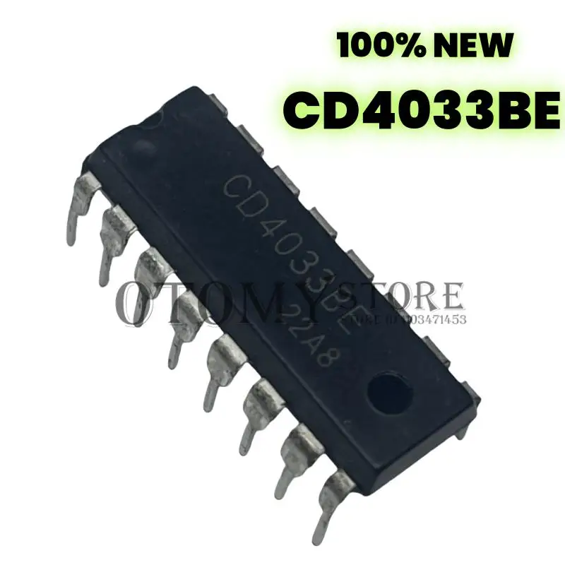 10PCS 100% NEW CD4030BE CD4030 DIP-14 CD4033BE CD4033 Chipset