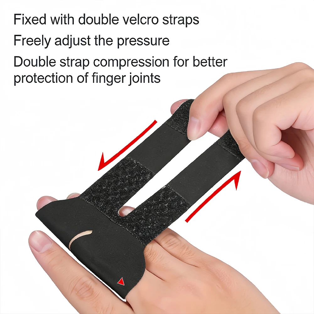 1Pcs Finger Splints Adjustable Compression Finger Brace for Sports Basketball Tennis Volleyball Badminton, Arthritis Pain Relief