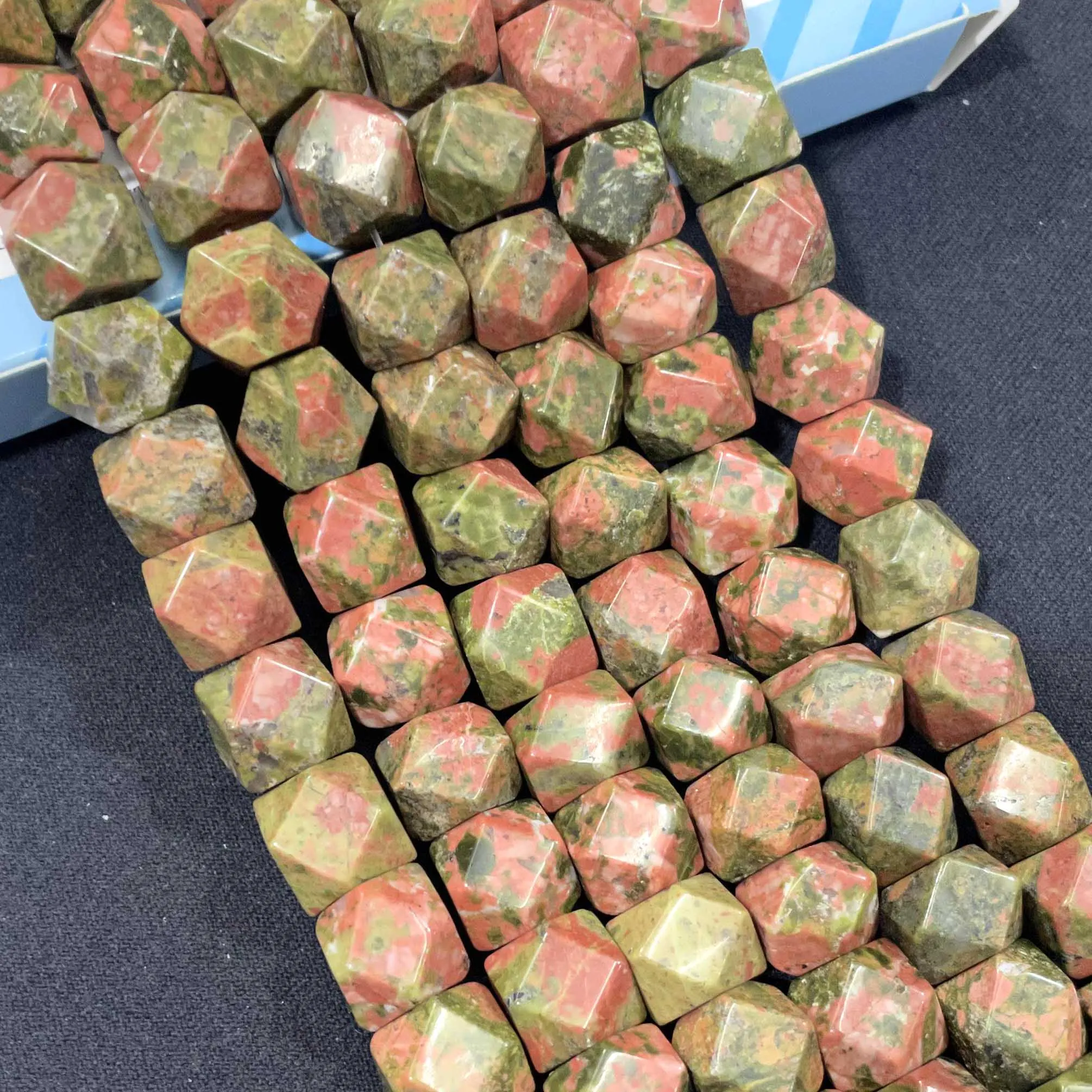 8MM 10MM Faceted Natural Stone Irregular Shape Agates Crystal Tiger eye Spacer Beads For Jewelry Making DIY Necklace Bracelet