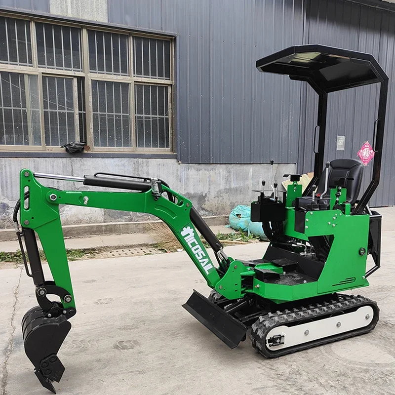 Customized Small Digger Minibagger Multifunctional Epa Engine Farm Mini Excavator 1 T Crawler Escavatore Machine Multifunctional