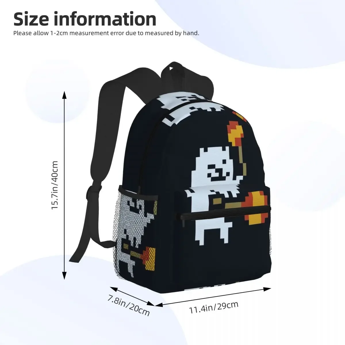 Undertale Annoying Dog Video Game Student Backpack School Bag Hiking Travel Daypack for Men Women Fashion Bookbag Shoulder Bags