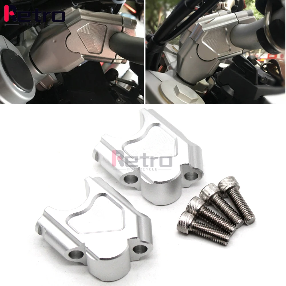 

For F800GS 2008-2017 F800R 2015-2017 F800GT 2013-2017 f800 gs Motorcycle Handlebar Heightening Code Riser Mount Clamp Adapter