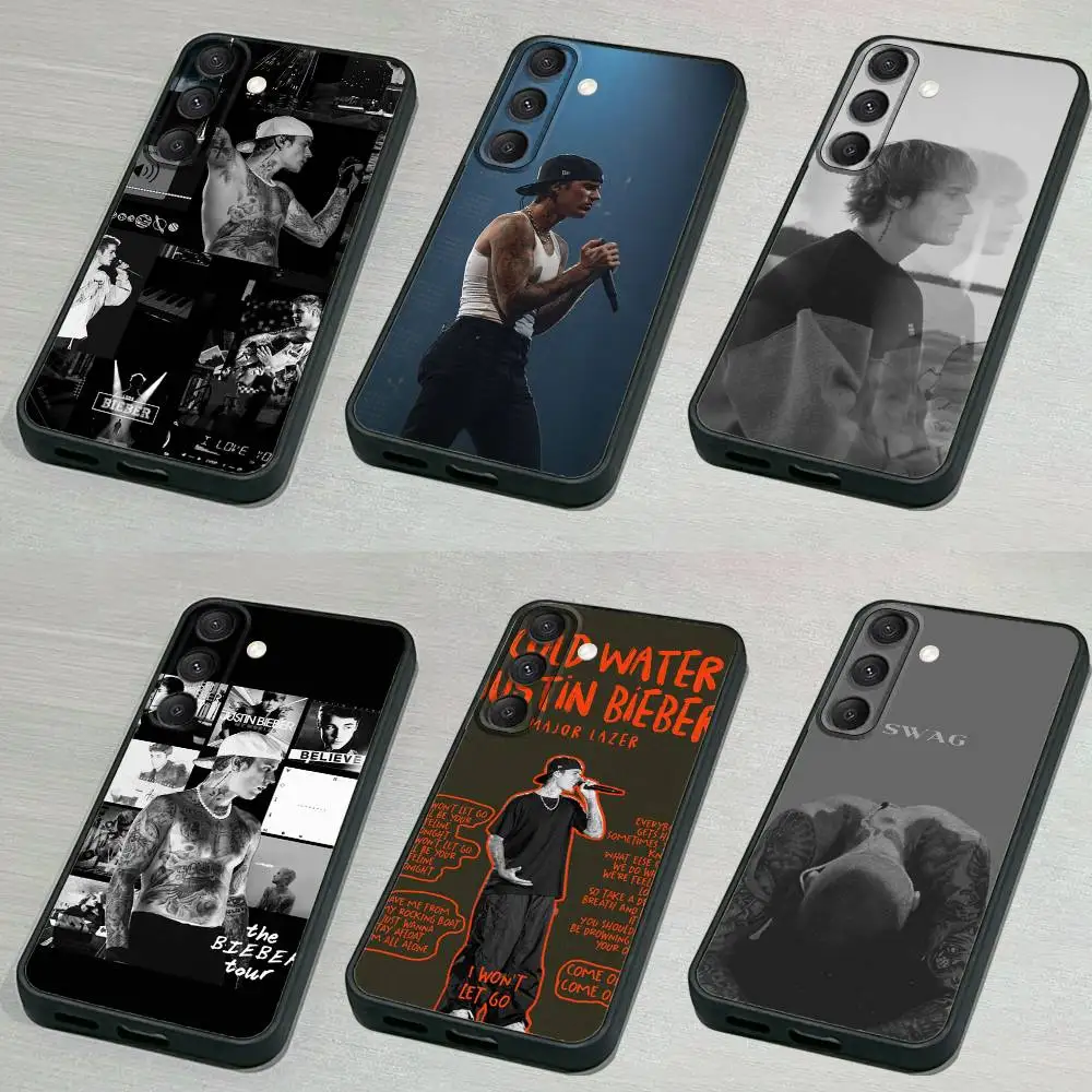

S-SWAG II J-Justin B-Bieber Phone Case For Samsung S 25,24,23,22,30,21,10,9,Ultra,Plus,Lite,FE,4,5G Black Soft Case