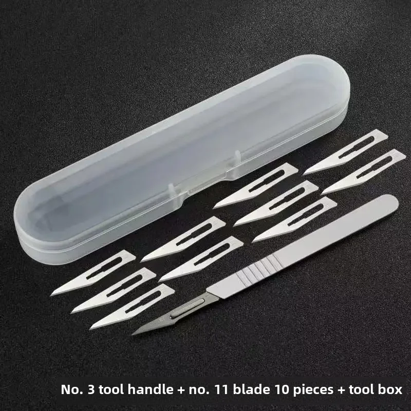 Surgical Blade No. 11 23 Wholesale Carving Knife Scalpel Handle Veterinary Practice Scalpel 3 4 Surgical Knife Holder