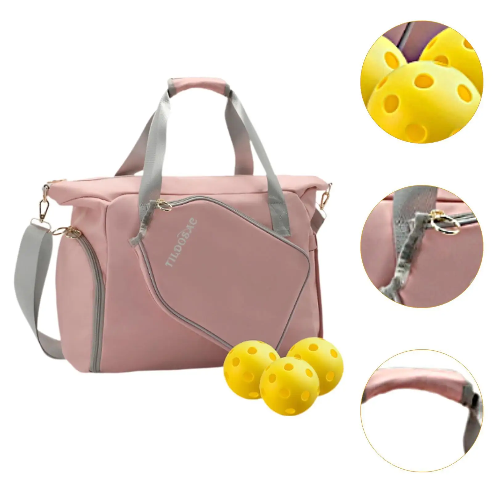 Bolsa de Pickleball para mujer Bolsa de deporte al aire libre premium rosa Bolsa de mano de Pickleball