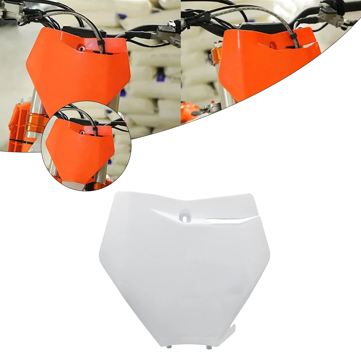 Motorrad-Kennzeichenhalterung aus Kunststoff für KTM EXC EXCF 250 300 350 XC XCF XCW XCFW SX SXF 125 450 500