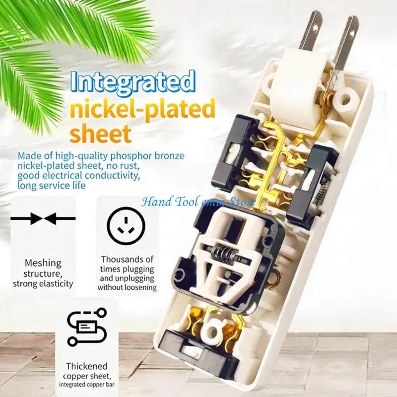 

H37F Wall Outlet Extension Electrical Socket 180 Degree Plug Adapter Mexico Canada