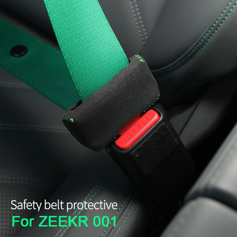 

For BYD ZEEKR 001 7X 007 Xpeng Tesla Modle 3 Y New Energy Vehicle, Italy Suede Automobile Front Rear Seat Belt Protectors Cover