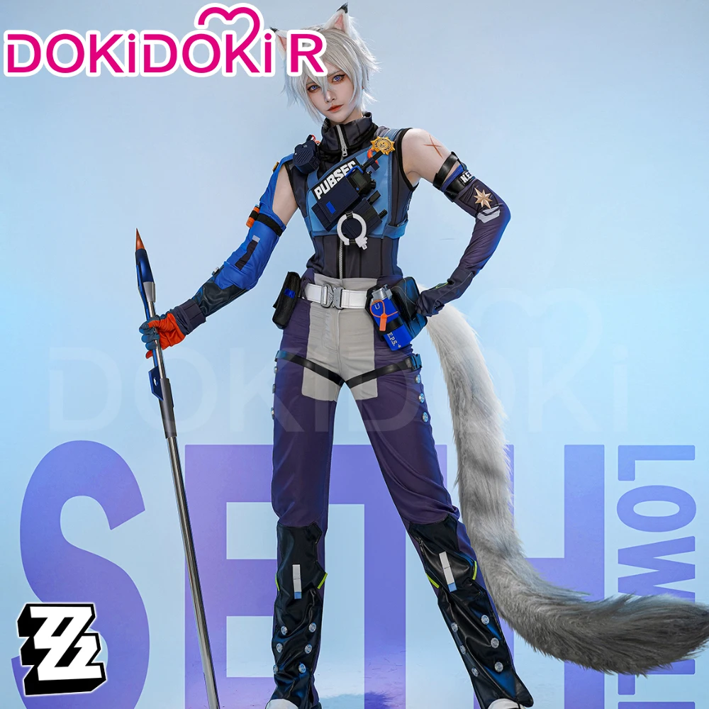 Seth Lowell Cosplay Costume Game Zenless Zone Zero Cosplay 【S-2XL】DokiDoki-R Men Costume Seth Lowell Ears Cosplay Plus Size