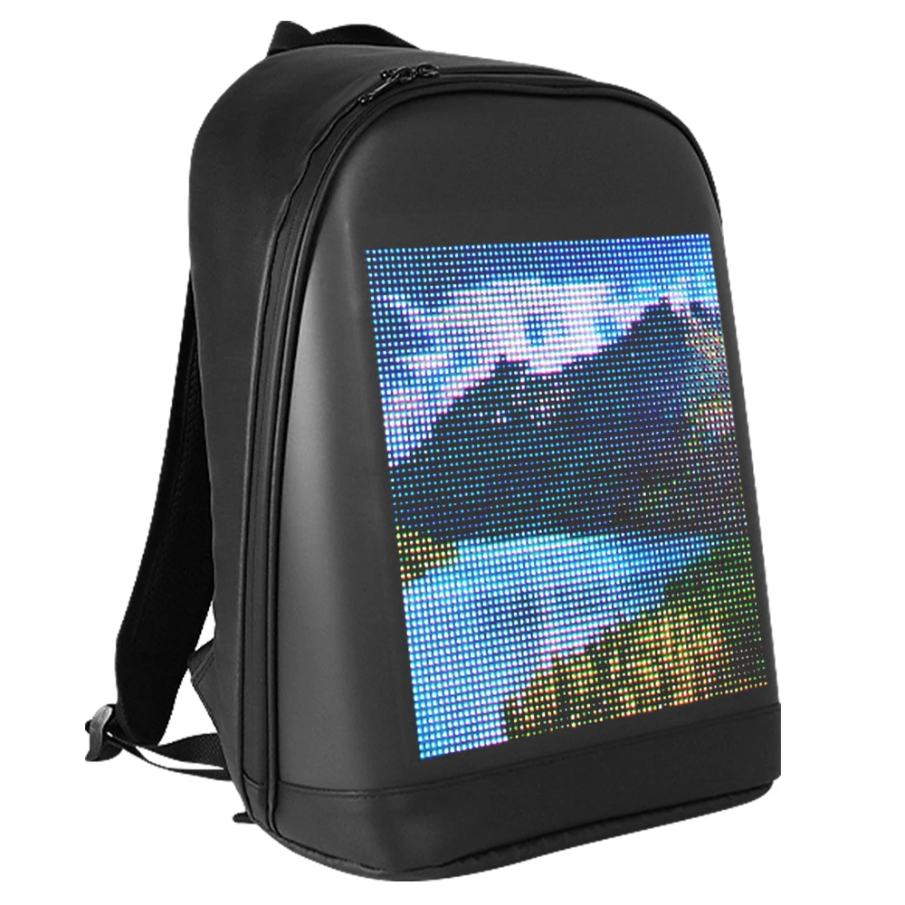 

LED Color Screen Customizable Backpack Travel Bag Pack School Bag for Men Women College Students Advertising Backpack