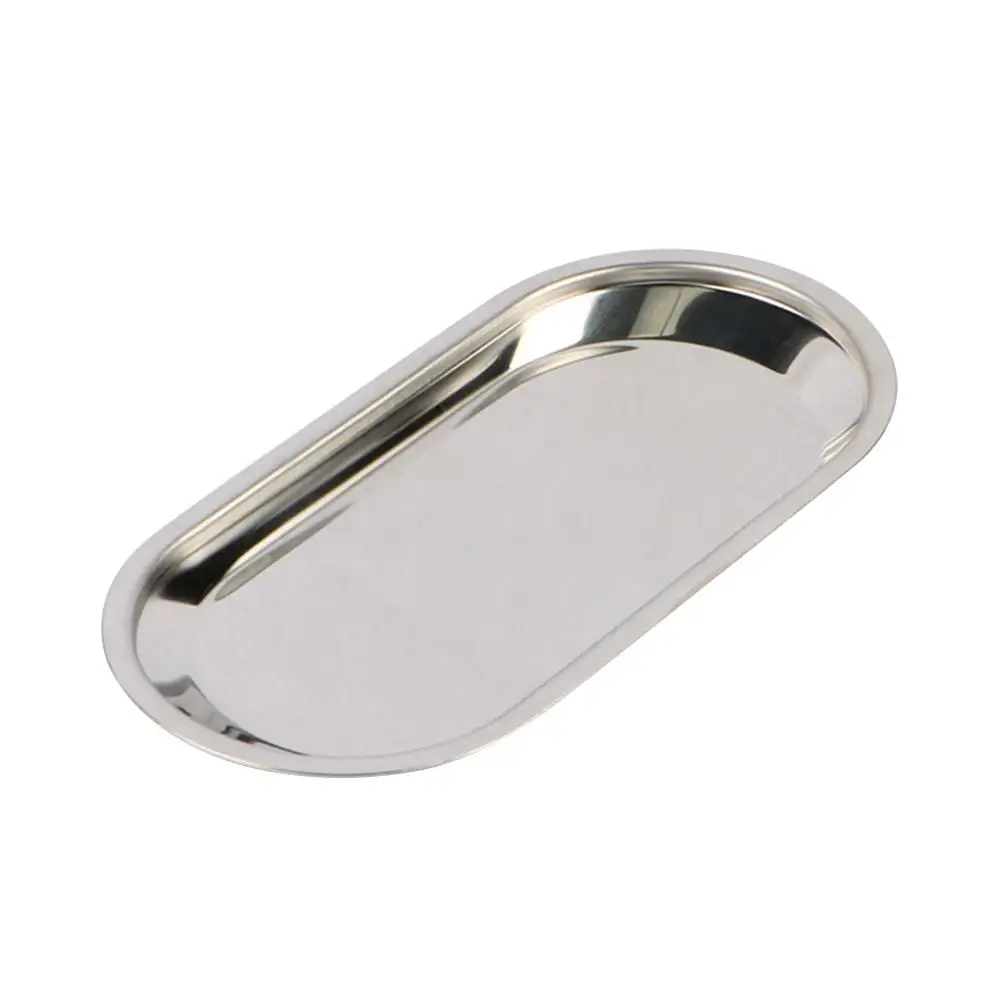 

Stainless Steel Tray Reusable Ring Holder Polished Finish Vanity Drawer 201 Grade Fruit Storage