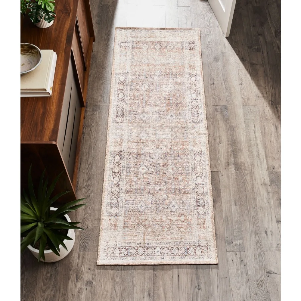 Neutral Persian Indoor 2.5' x 7' Runner Rug