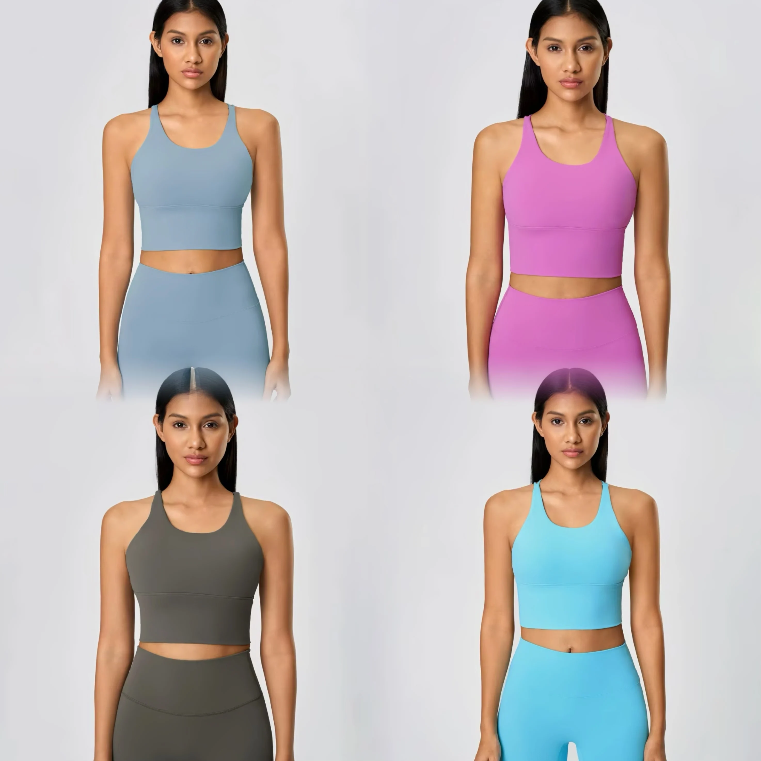 

Back Sports Bra, Women's Backless Fitness Yoga Bra,Casual and Versatile Short Gym Crop Top Stretchy Fitness Underwear