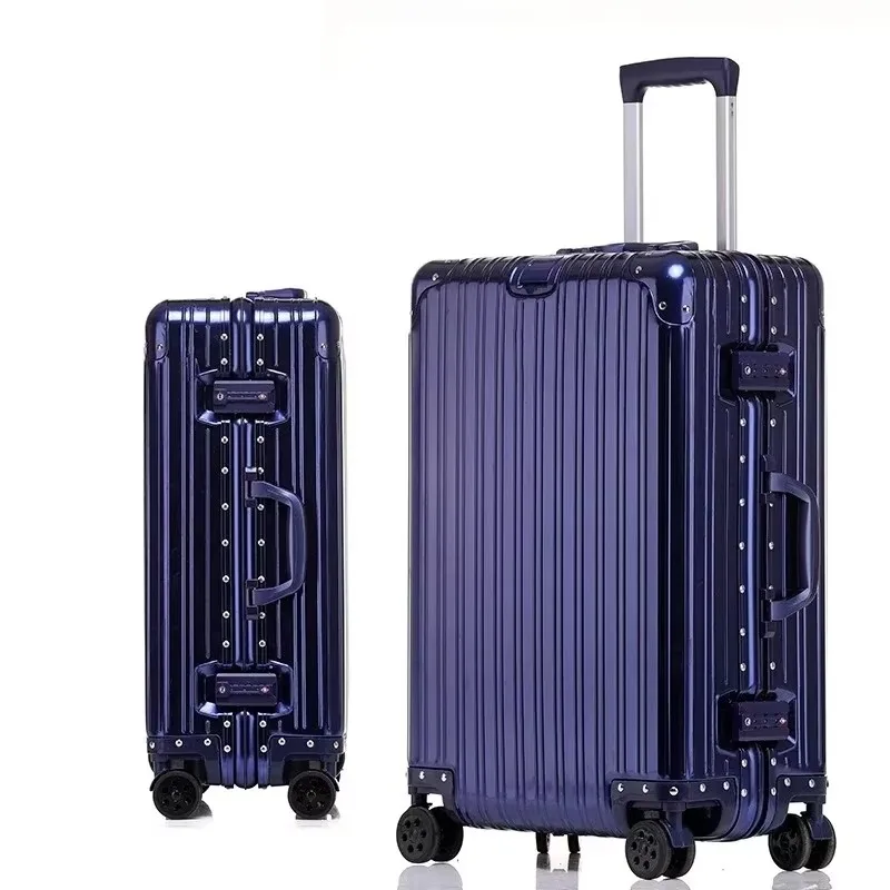100% aluminium-magnesiumlegering reiskoffer Hoge kwaliteit rolbagage 20/24/26/29 '' Trolleybagage Handbagage Cabinekoffer