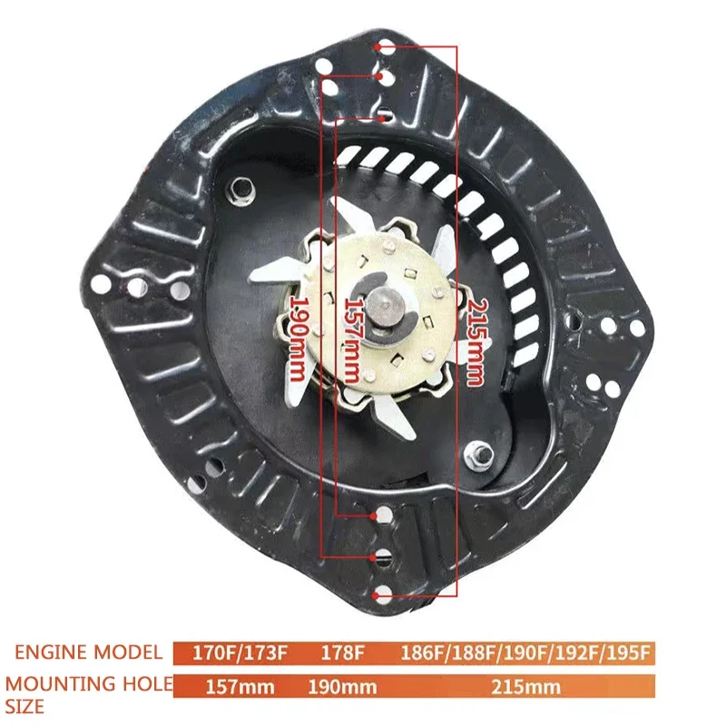 محرك الديزل العالمي غير موصول محراث صغير، مولد، بداية يدوية