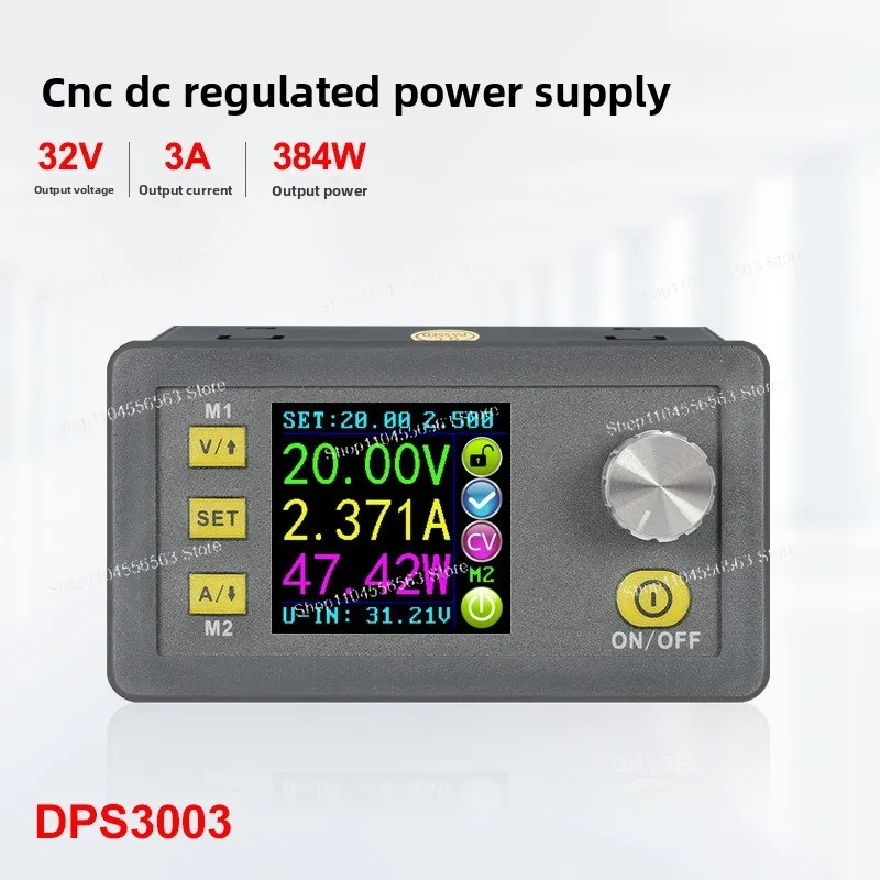 DPS3003 DC Adjustable Power Supply, 32V/3A Output with Built-in Buck Module and Digital Voltage Ammeter