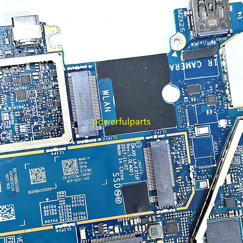 Dell Latitude 5290 2-in-1 タブレットマザーボード DAJ00 LA-F371P 0T37MJ 0JP7C1 i5-8250U i5-8350u Cpu 8 ギガバイト Ram 動作良好
