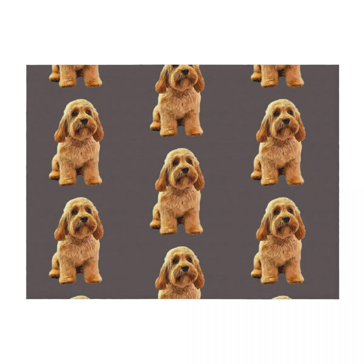 

Cavapoo Doodle Cavoodle Cockapoo Goldendoodle Labradoodle Puppy Dog Throw Blanket sofa bed Weighted Furry Plaid Blankets