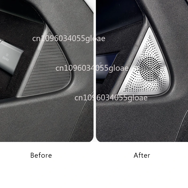 تحت التحكم المركزي اثنين من أغطية القرن الجانبي لـ Xpeng G6 2024-2025 وحدة التحكم المركزية للسيارة ملحقات السيارة السفلية #6