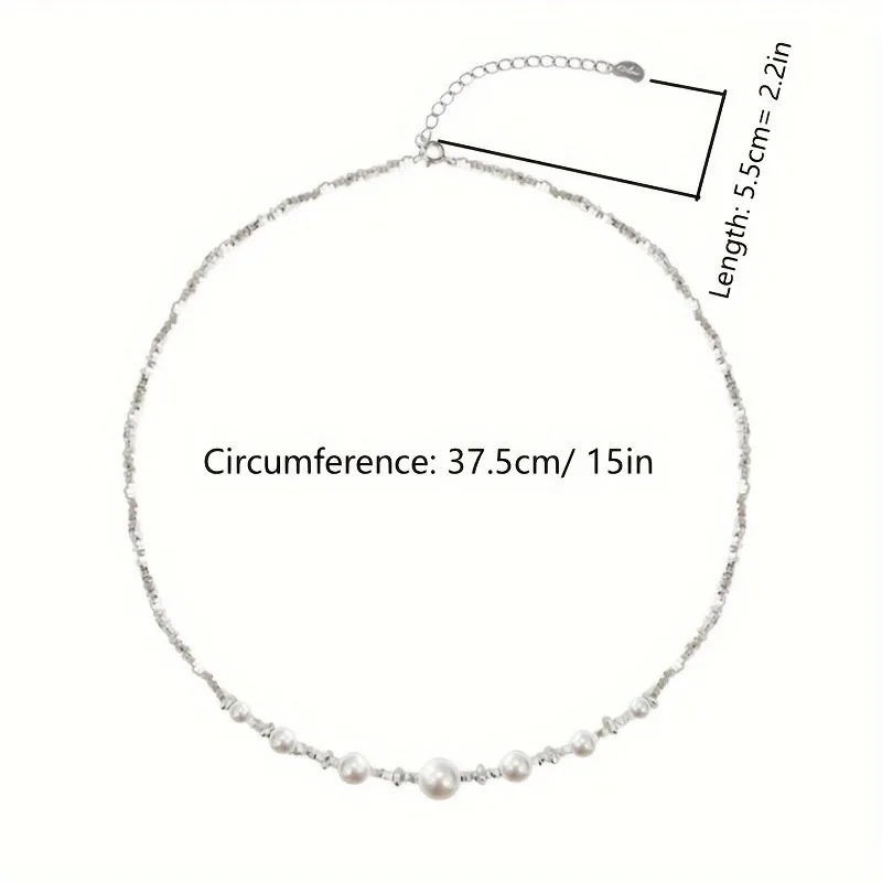 1 Stück Retro- und elegante Imitationsperlenkette – zeitloser Schmuck