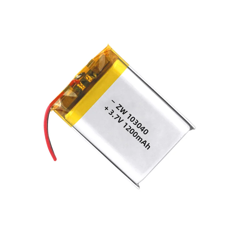 

103040 3.7V 1200mAh Polymer Lithium Rechargeable Battery for MP3 Player navigator Speaker Power bank DVD GPS VR DVR