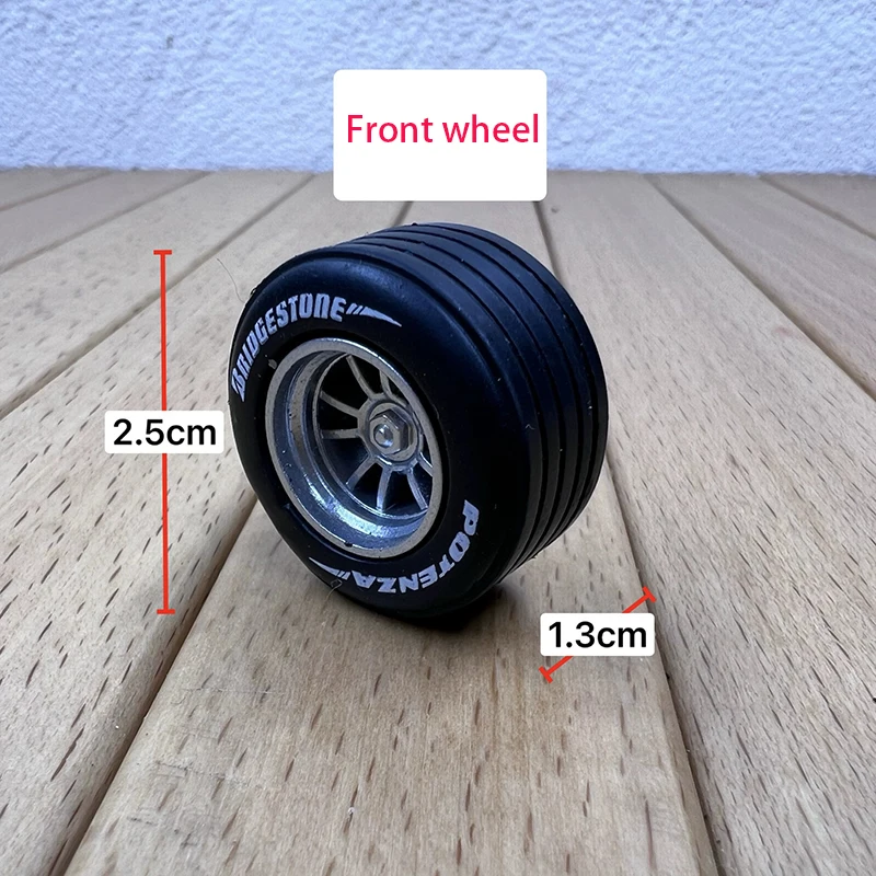 1:24 Scale Bridgestone F1 Racing Car Wheel Hub Rubber Tire Kit
