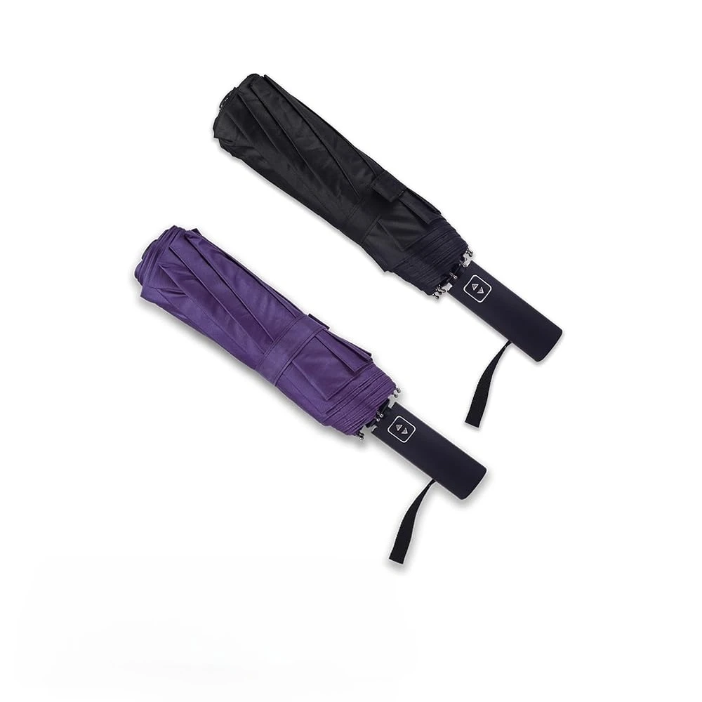 

46 Inch Compact Umbrellas for Rain - Travel Small Umbrella - Automatic Folding Umbrella - Windproof Portable Umbrella, Double