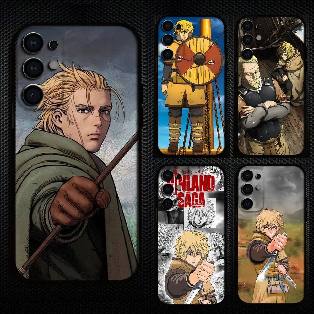 

V-Vinland S-Saga Phone Case For Samsung S25,S24,S21,S22,S23,S30,Ultra,S20,Plus,Fe,Lite,Note,10,9,5G Black Cover