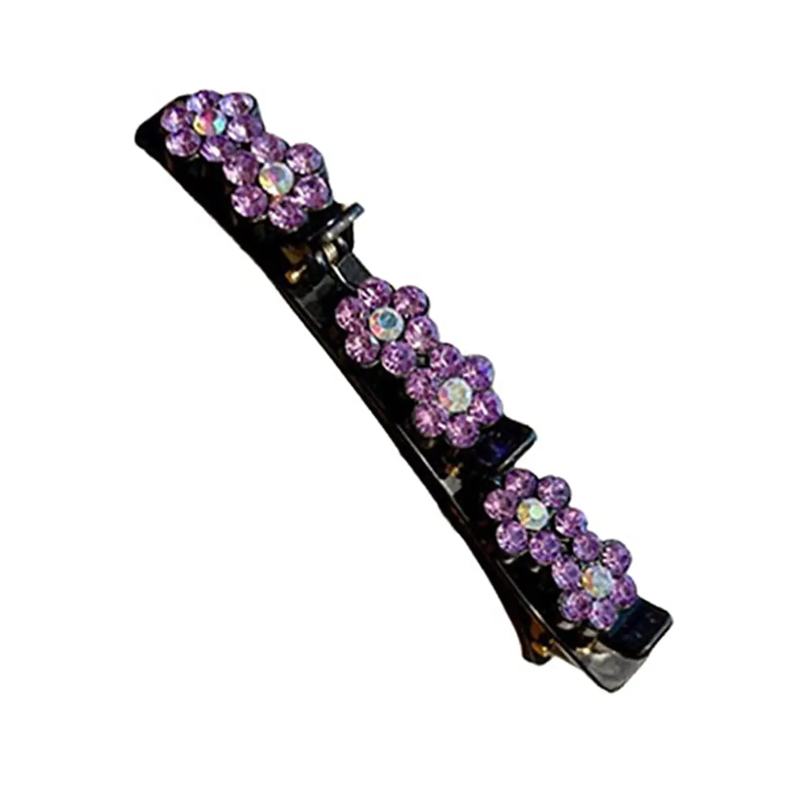 Błyszczące kryształowe kamienne plecione spinki do włosów Alice Braided Hair Hollow Hair Clip Hair Braided Clip Akcesoria C I5H2