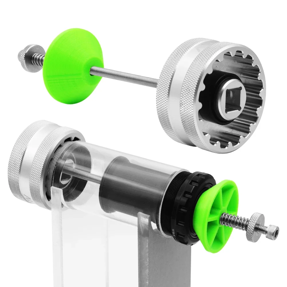 

Aluminum Alloy & Stainless Steel Bottom Bracket Tool for DUB and For T47 Dual Function with 16T/12T for Efficient Installation
