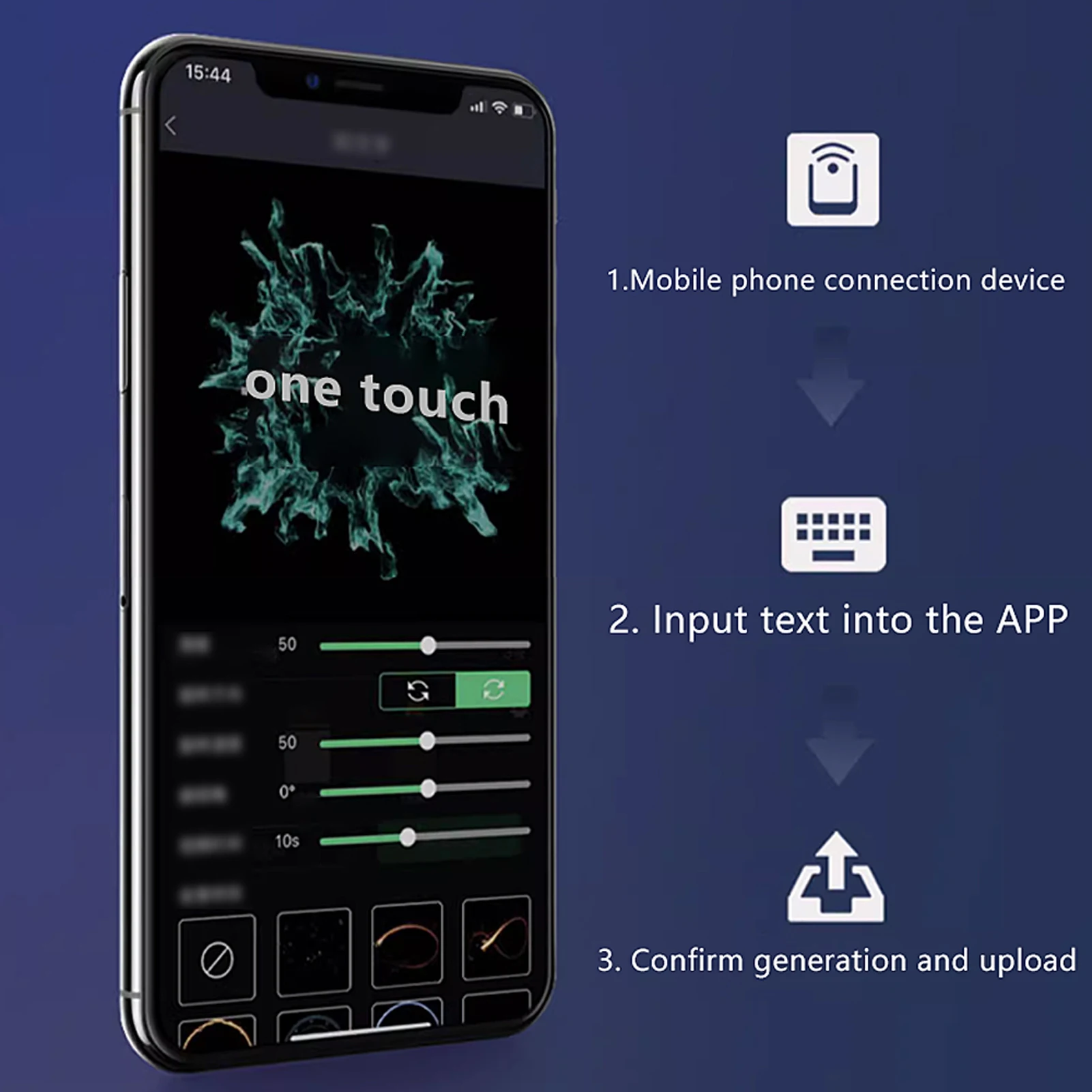 3D 홀로그램 광고 기계 3D 이미징 홀로그램 광고 프로젝터 지원 모바일 폰 APP 업로드 3D 텍스트 EU 플러그