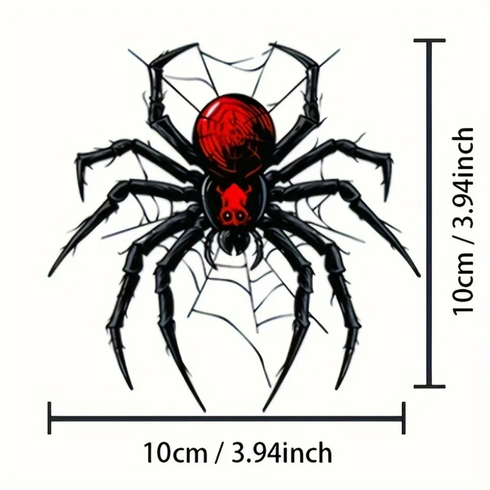 3 STKS Spider Motorcycle Stickers Waterdicht DIY Motor Zijpanelen Tankdop Kuip Laptop Vinyl Decals Halloween Decor