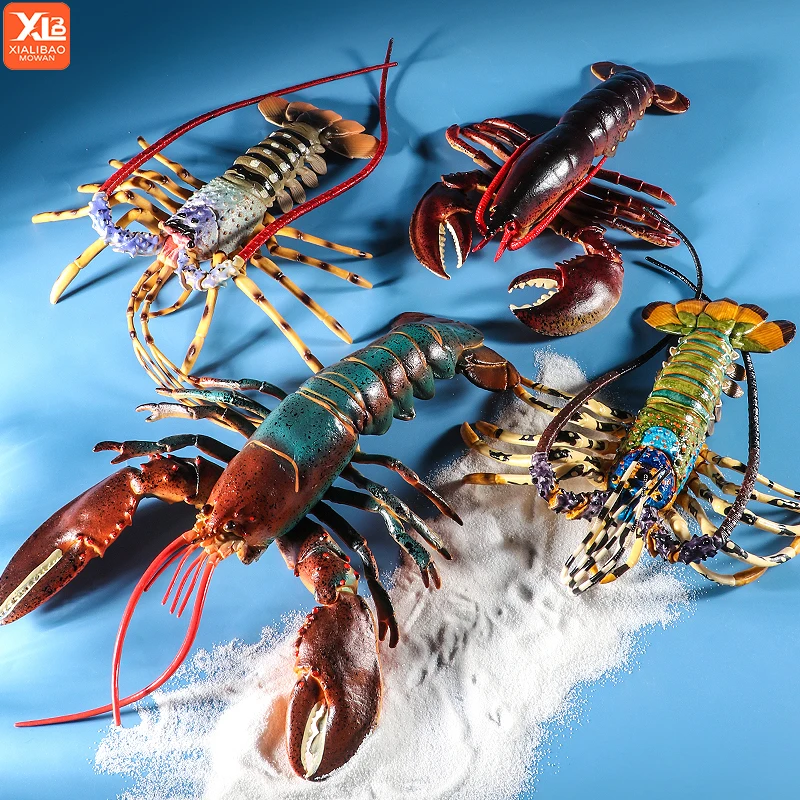 Großer Hummer Simulation Ozean Meer Marine Modell Actionfigur Massives PVC Meeresleben Tier Lernspielzeug für Weihnachtsgeschenke