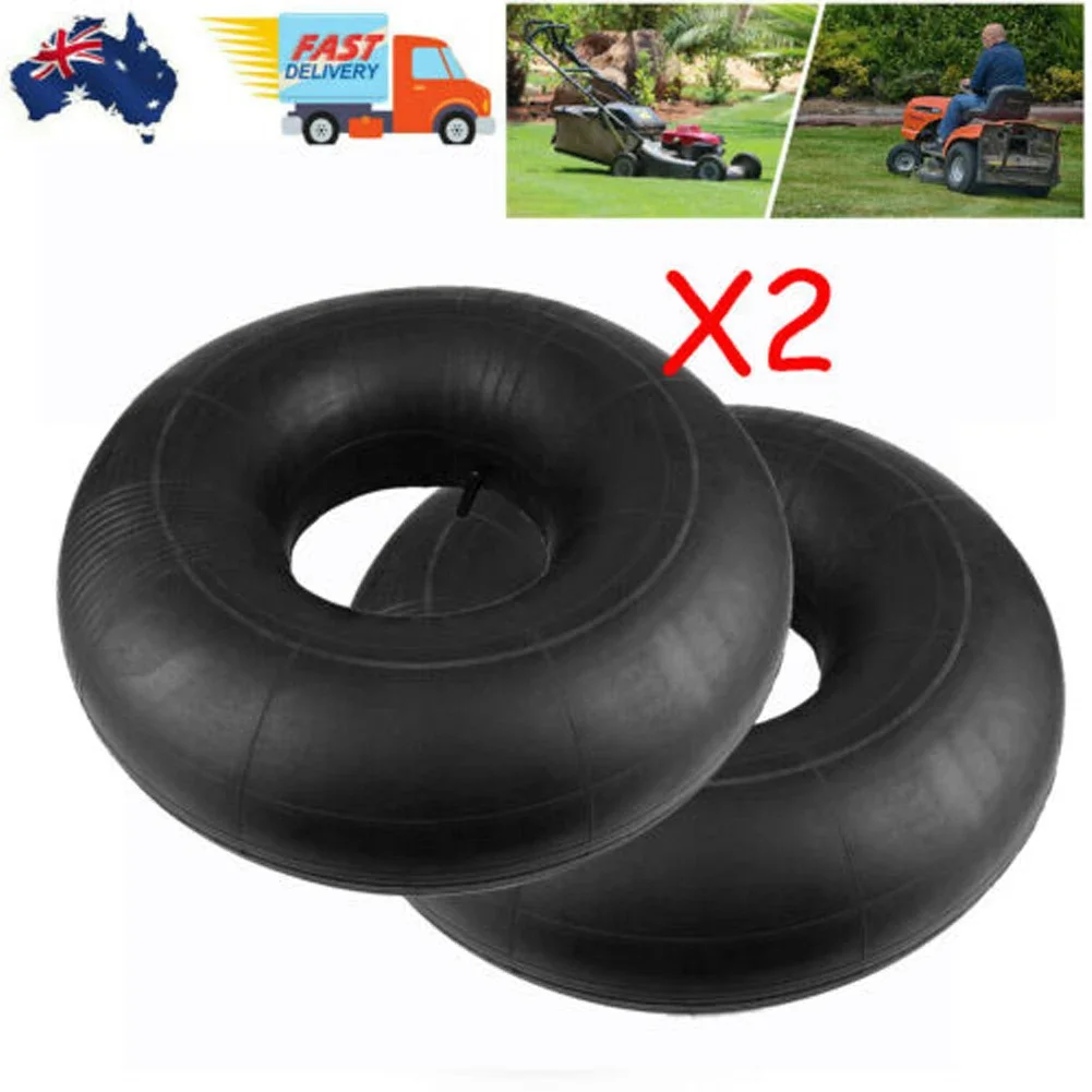 2 Pack Lawn Mower Inner Tubes 15x6.00-6 NHS TR13 Valve Heavy Duty Rubber Replacement For Garden Tractor, Golf Cart And Tires