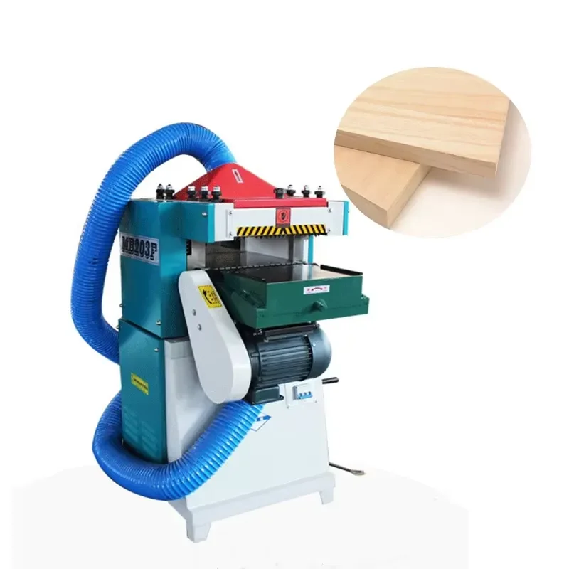 CE Certification Multi-functional High-power Mechanical Woodworking Double-sided Press Planer 200 Wide Double-sided Polishing