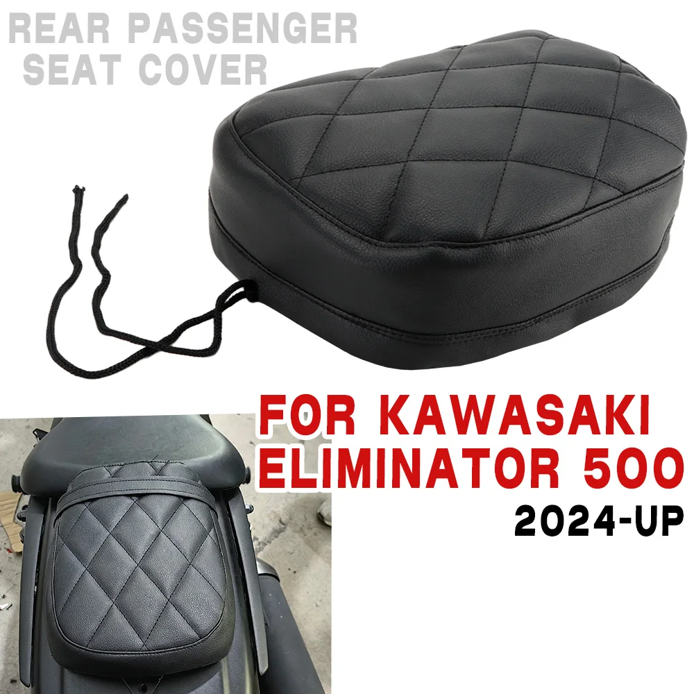 Motorcycle Rear Passenger Seat Cushion Cover Pillion Cover For Kawasaki Eliminator 500 ELIMINATOR500 2024 2025 Motorbike Parts