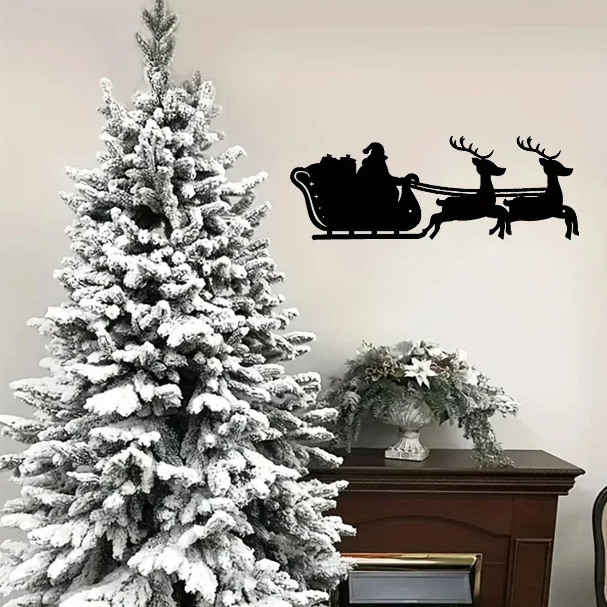 

Fascinating Exquisite Christmas Sleigh Metal Wall Decoration – Intriguing Iron Art for Interior Ornament. Intriguing for Home