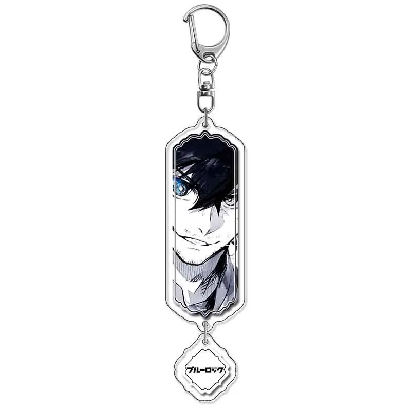 Cartoon Anime Blue Prison Acrylic Keychain Isagi Yoichi Furuhashi Kaito‌‌ Surroundings Mobile Phone Bag Accessories Gift Pendant