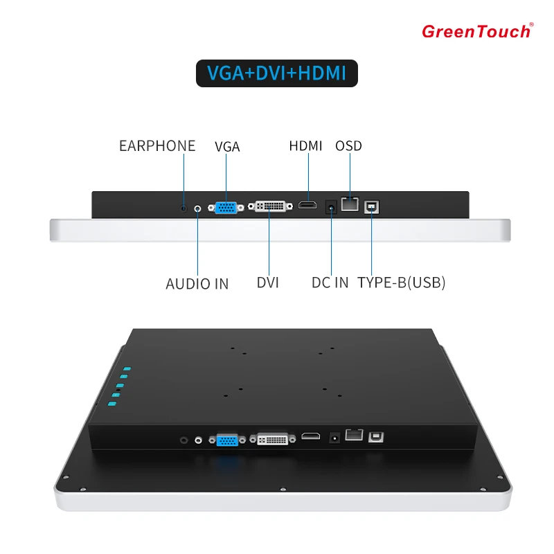Pabrik 15 Inci Pos LCD TFT Layar Sentuh Monitor Layar Sentuh Kapasitif Panel Hd Datar Penuh