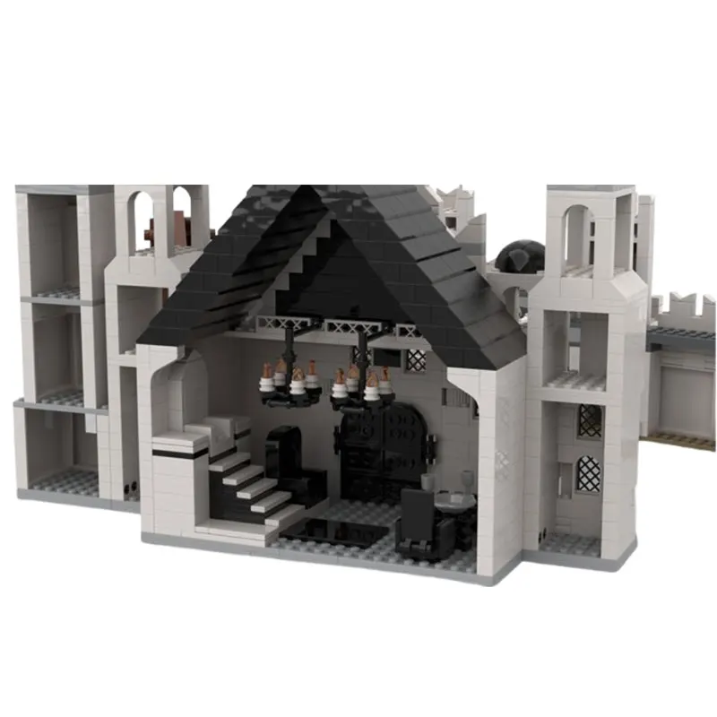 สปอต MOC-122301 1524 ชิ้นสถาปัตยกรรมยุคกลาง DIY อนุภาคขนาดเล็กประกอบอาคารบล็อกเด็กของเล่นเพื่อการศึกษาของขวัญ