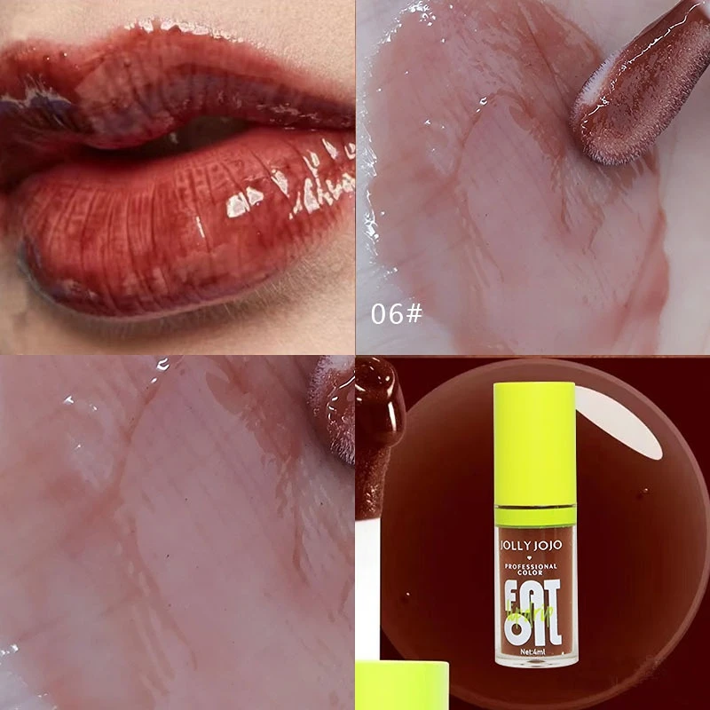 Aceite labial líquido, 8 colores, hidratante, brillo labial, líneas de brillo labial, maquillaje cosmético