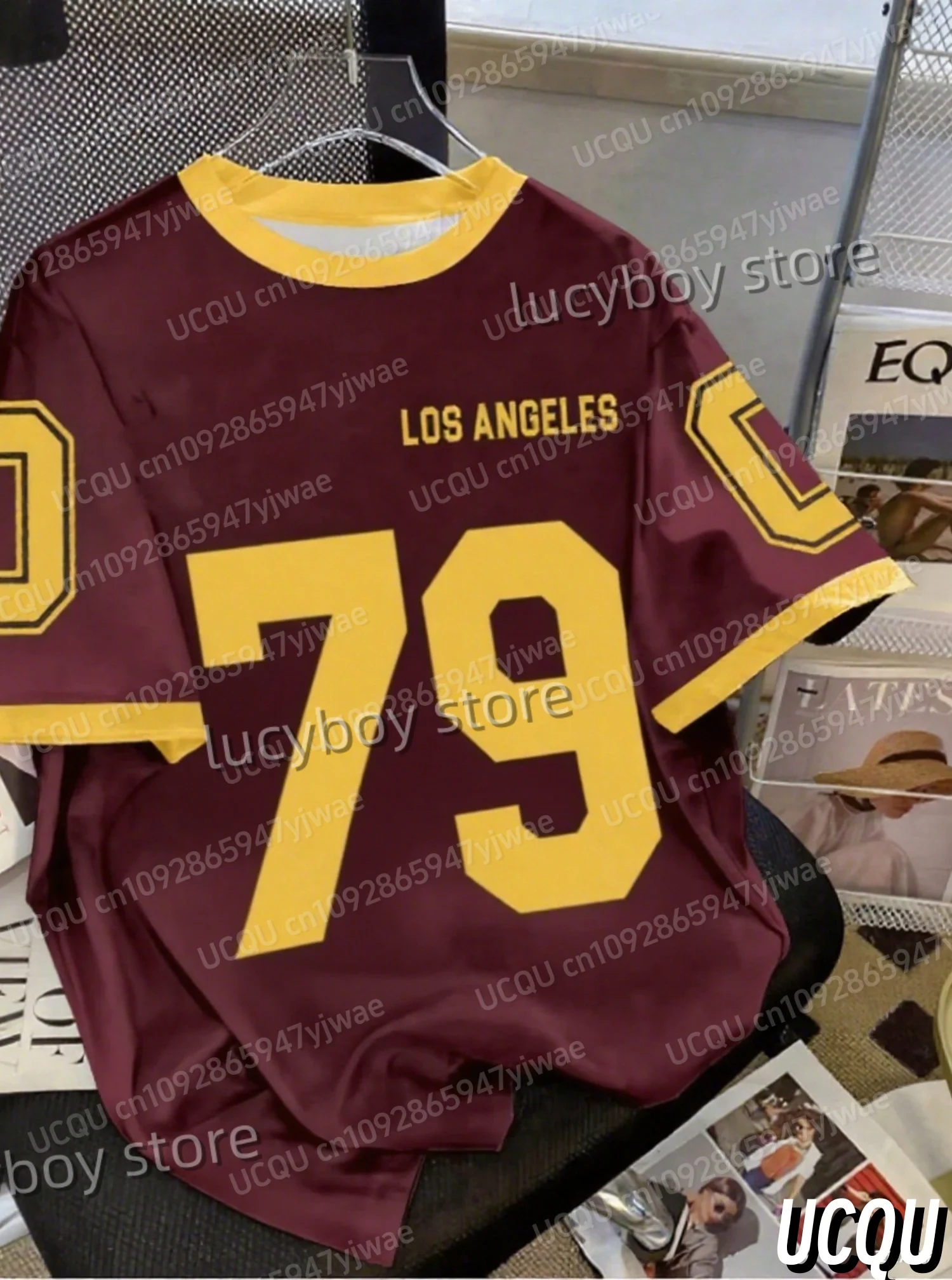 الجديد في الصيف الرجال الرياضة فضفاضة مريحة تي شيرت رجالي رقم 79 طباعة الرجال قصيرة الأكمام الأعلى اليومية الشارع رجالي جيرسي تي شيرت