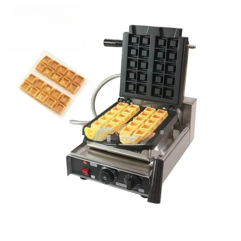 Popular Electric Belgian Vertical Waffle Maker for Kitchen Non-Stick Commercial Machine Waffle for  Hotel Outdoor Use