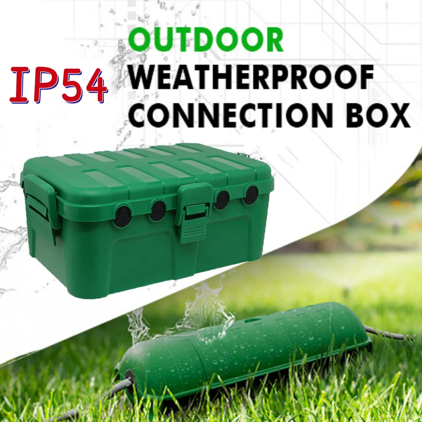 

Комбинированный электрический бокс IP54 с большой коробкой (32x22x13 см) и малой коробкой (29x11x7.5 см) для кабелей, адаптеров, вилок. Идеально подходит для электроинструментов.