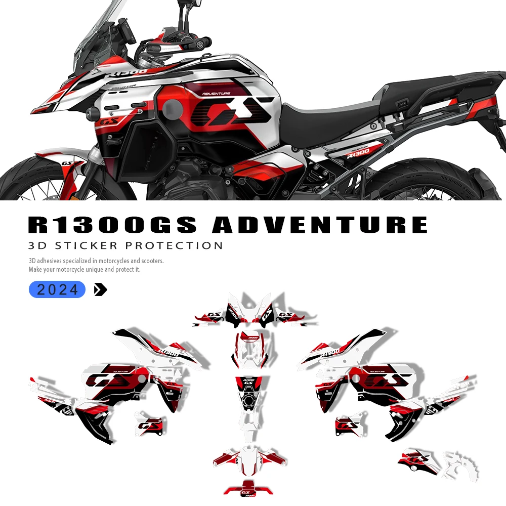 

Для R1300GSA R1300GS Adventure 2025 комплект наклеек, аксессуары для мотоциклов, полный графический комплект, наклейка, защитные аксессуары