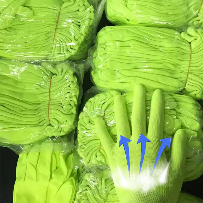 1/10Pairs Fluorescent Gloves Luminous Magic Party UV Bar Atmosphere Props Women Men Vocal Concert Glow in The Dark Neon Mittens