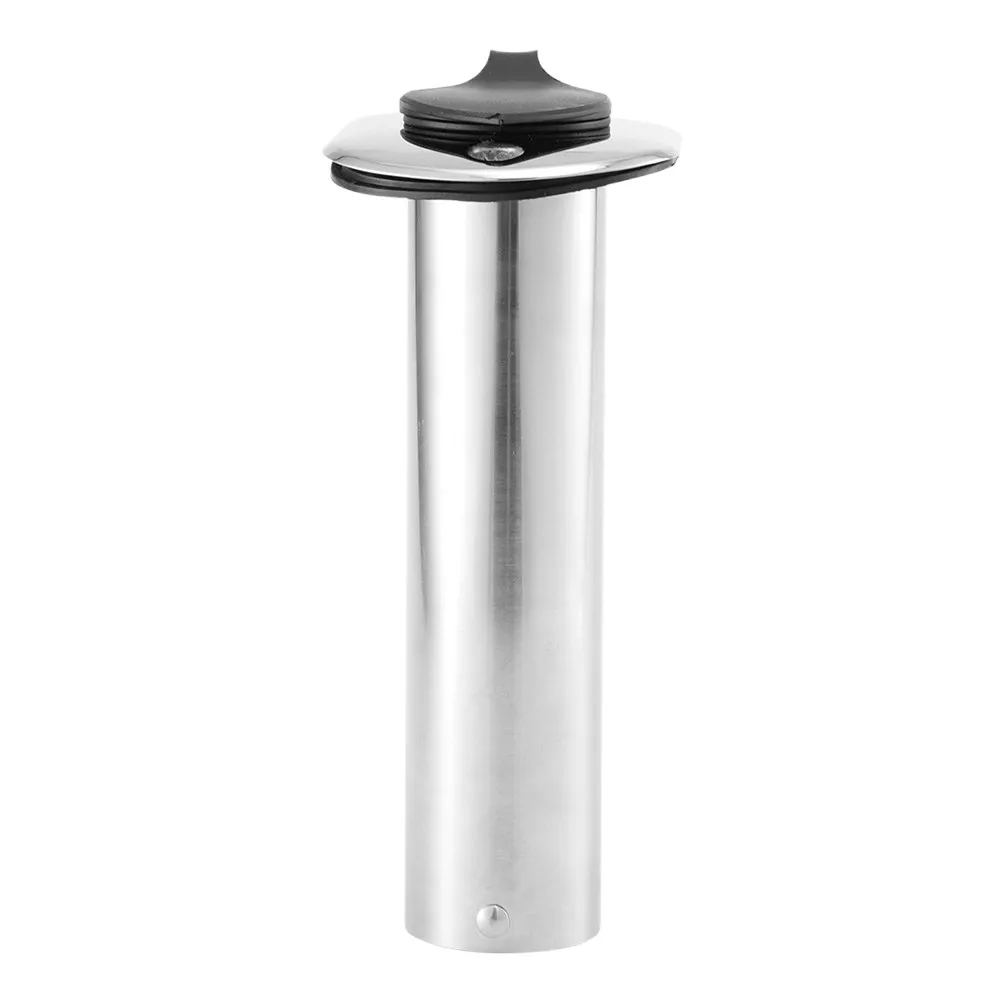 

90 Degree Flush Mount Stainless Steel Fishing Rod Holder Marine Grade Mirror Finish Boat Accessories for Hands-Free Rod Support
