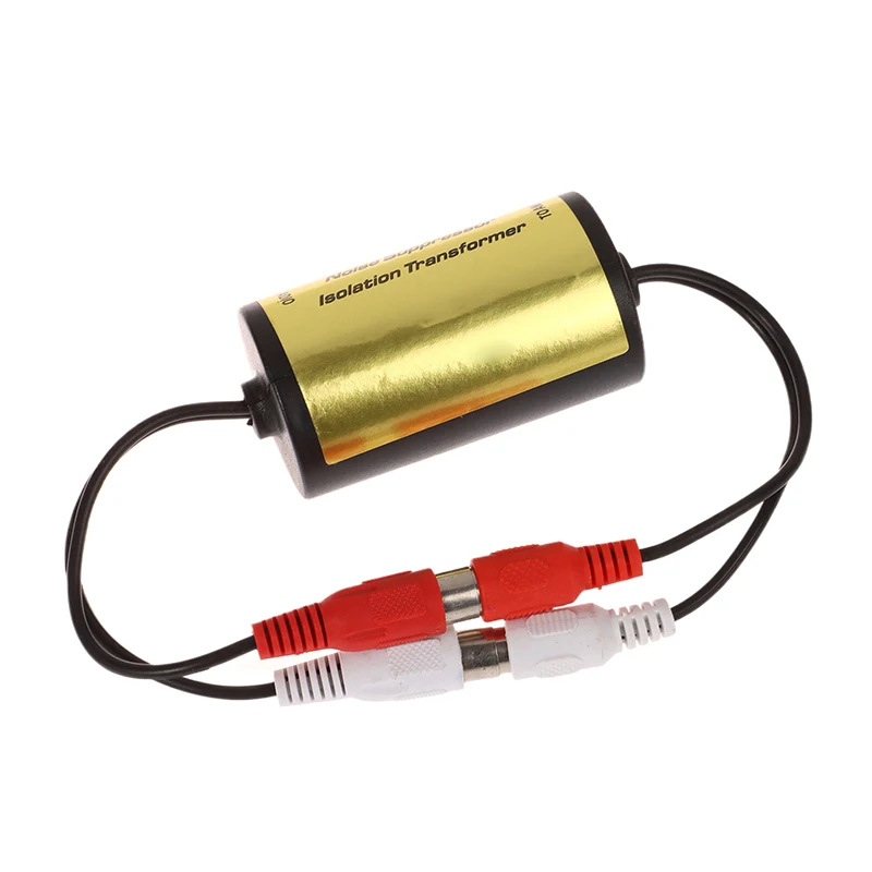 New 2× Male Female Auto Audio Noise Filter Suppressor Ground Loop Isolator Car Home Stereo Sound System Accessory