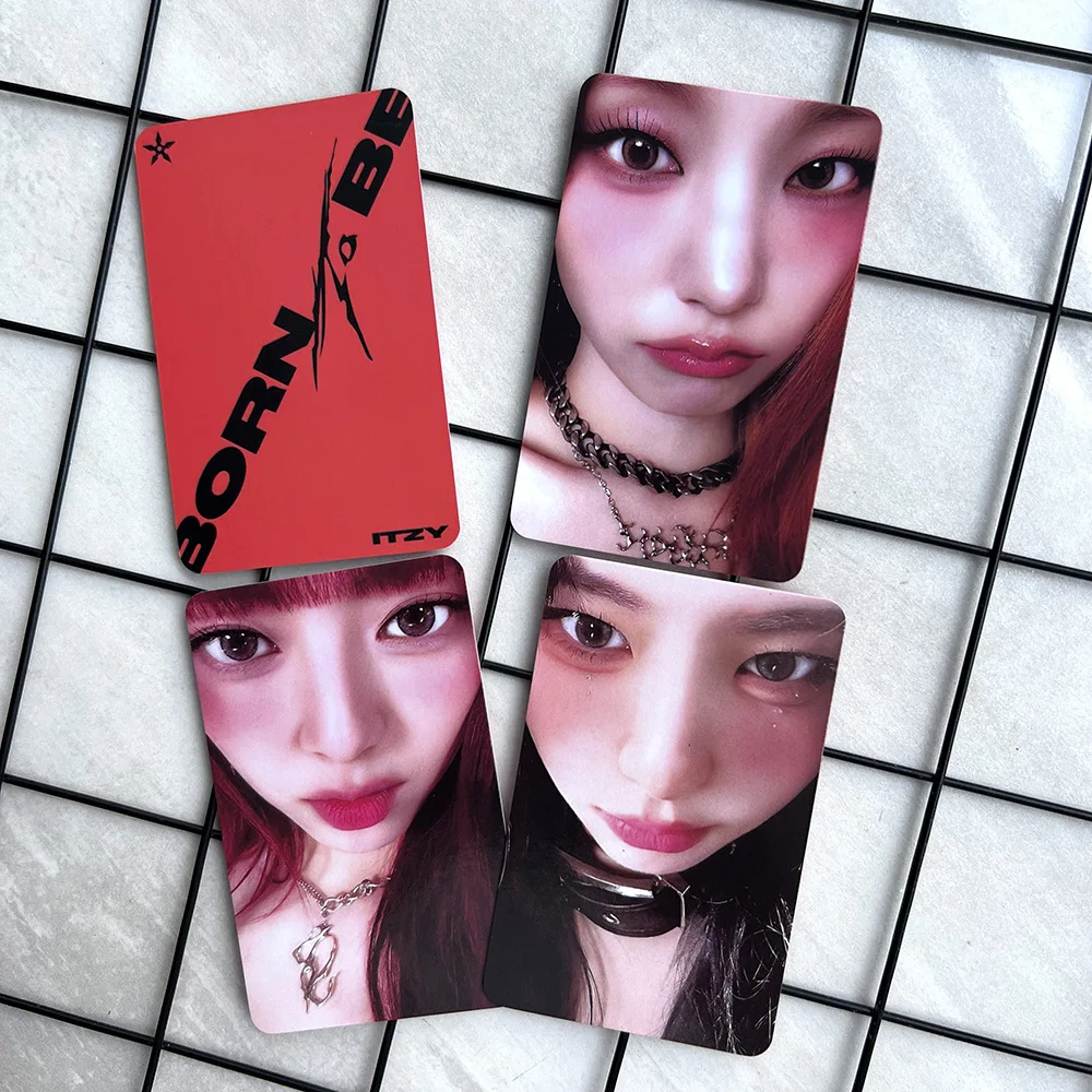 4 pz/set ITZY Idol LOMO Cards nuovo Album nato per essere HD Printd Photo Cards Yeji Lia Ryujin Chaeryeong Yuna Fans Collection Gifts