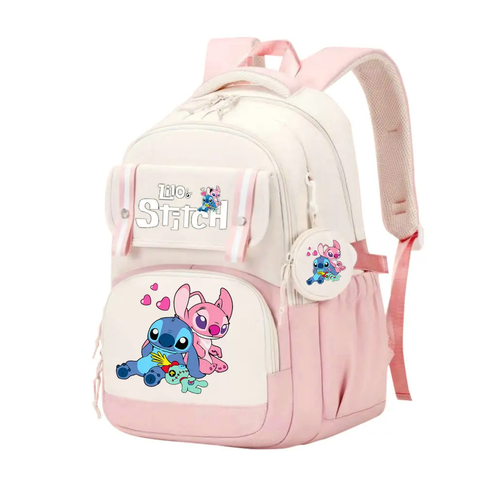 Disney Lilo Stitch Backpack Female Travel Bag Backpacks Schoolbag for Teenage Girls Bookbag Mochila Waterproof Women